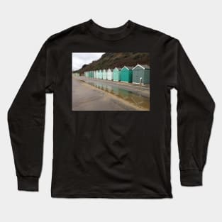 Blue Beach Huts Long Sleeve T-Shirt